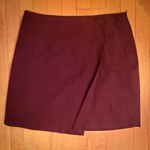 Banana Republic Faux Wrap Skirt Size 8 - Purple